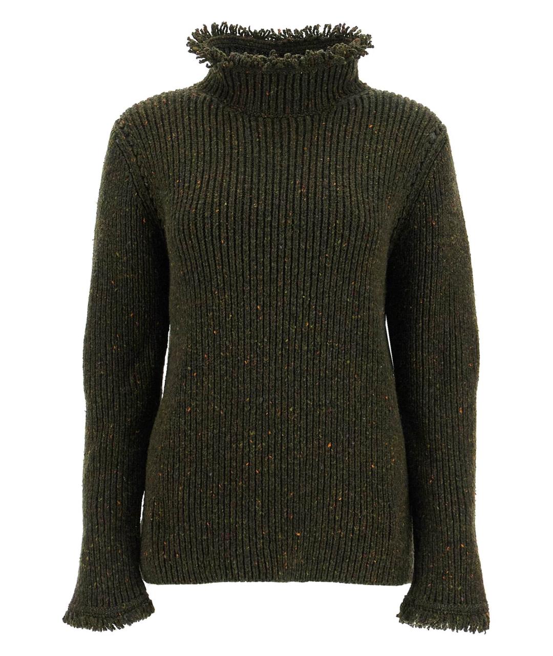 BURBERRY Хаки шерстяной джемпер / свитер, фото 1