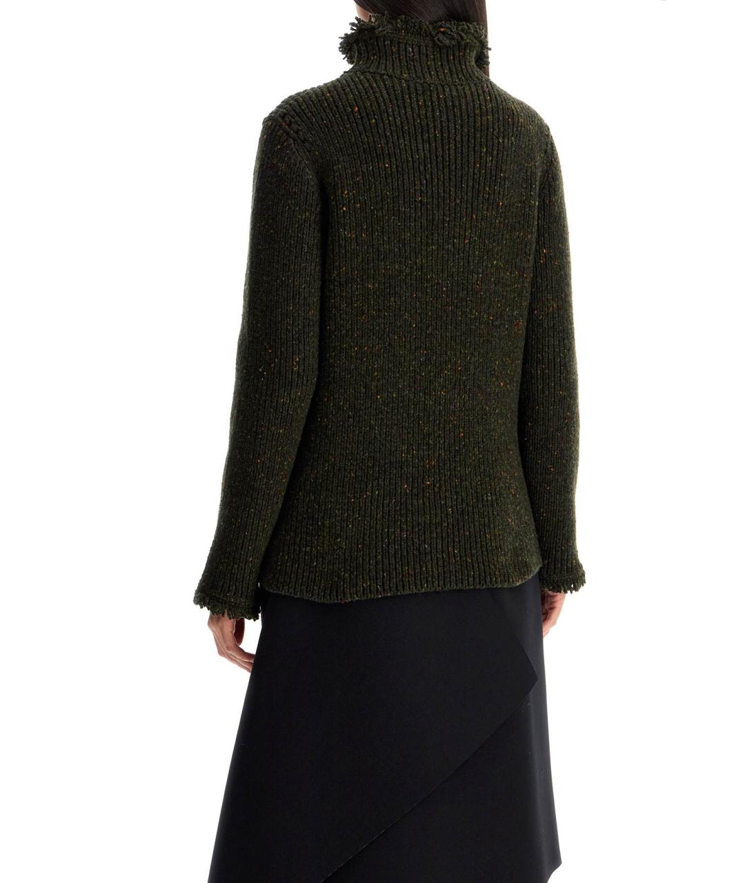 BURBERRY Хаки шерстяной джемпер / свитер, фото 3