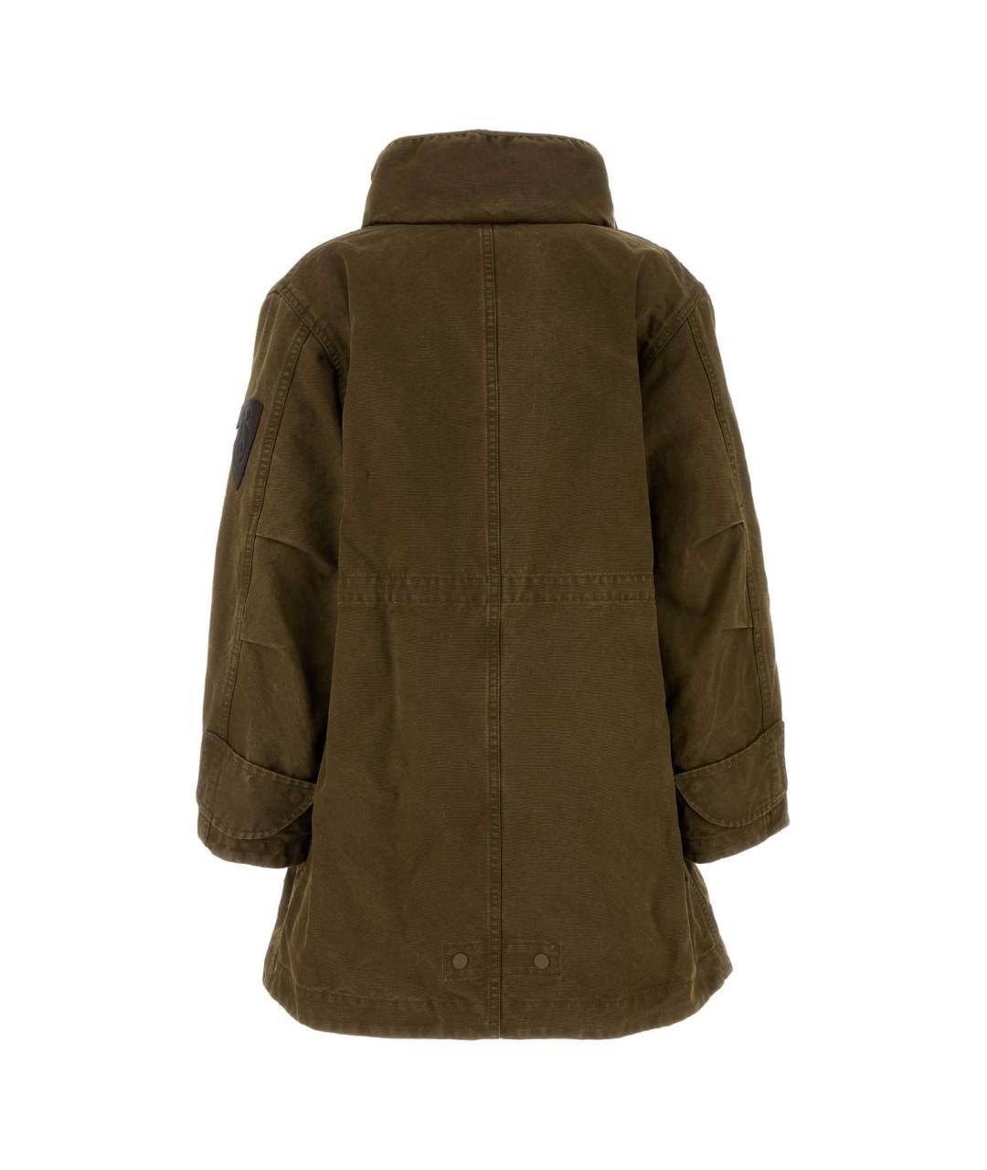 BURBERRY Зеленая полиэстеровая парка, фото 2
