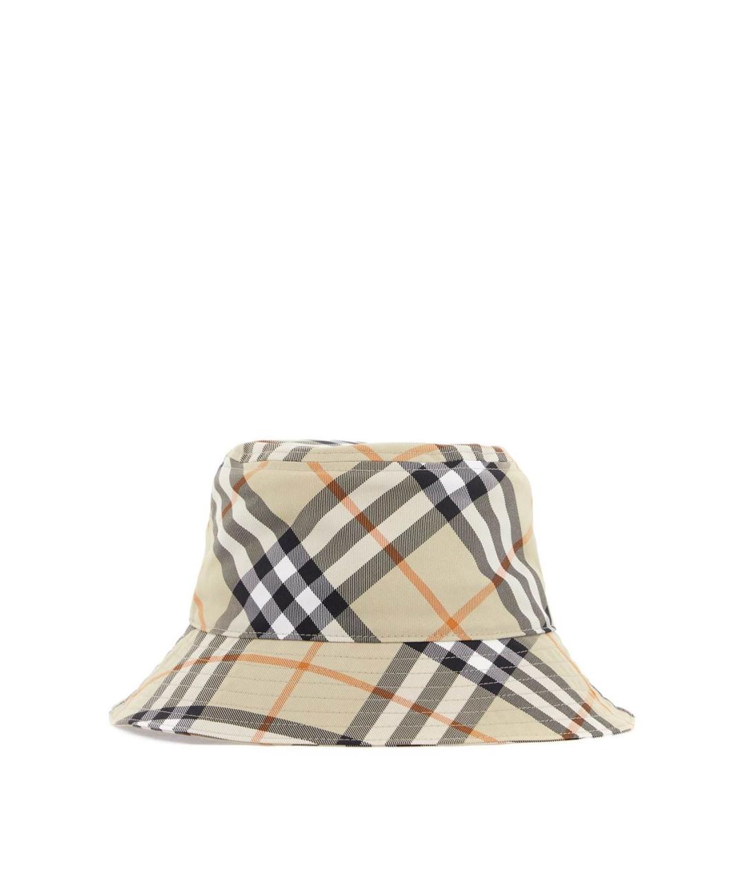 BURBERRY Бежевая синтетическая панама, фото 1