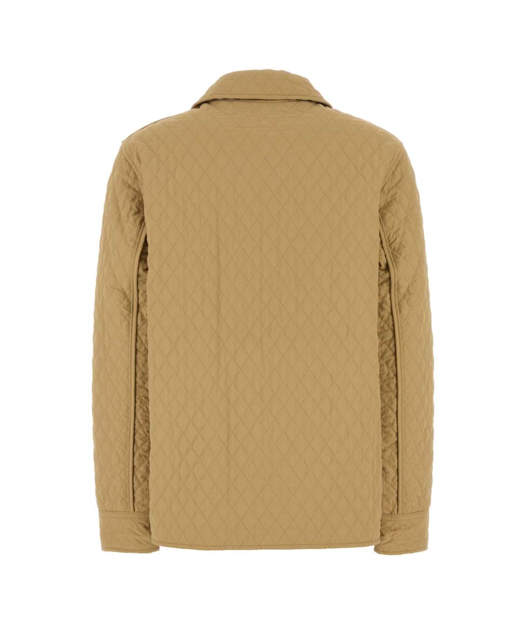 BURBERRY Бежевая полиэстеровая куртка, фото 2