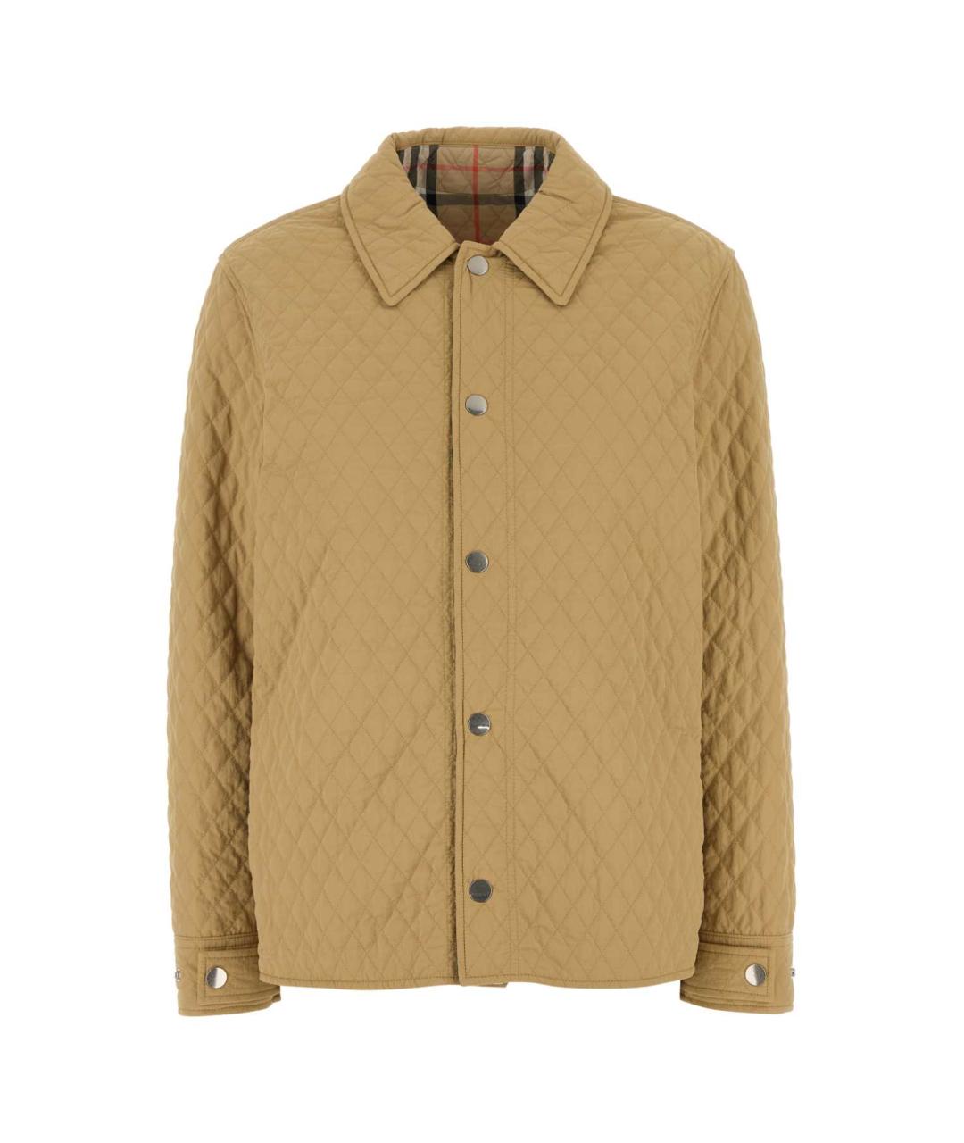 BURBERRY Бежевая полиэстеровая куртка, фото 1