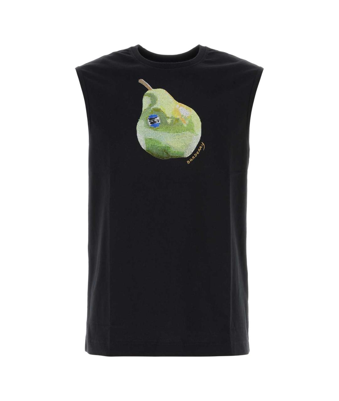 BURBERRY Черная хлопковая майка, фото 1