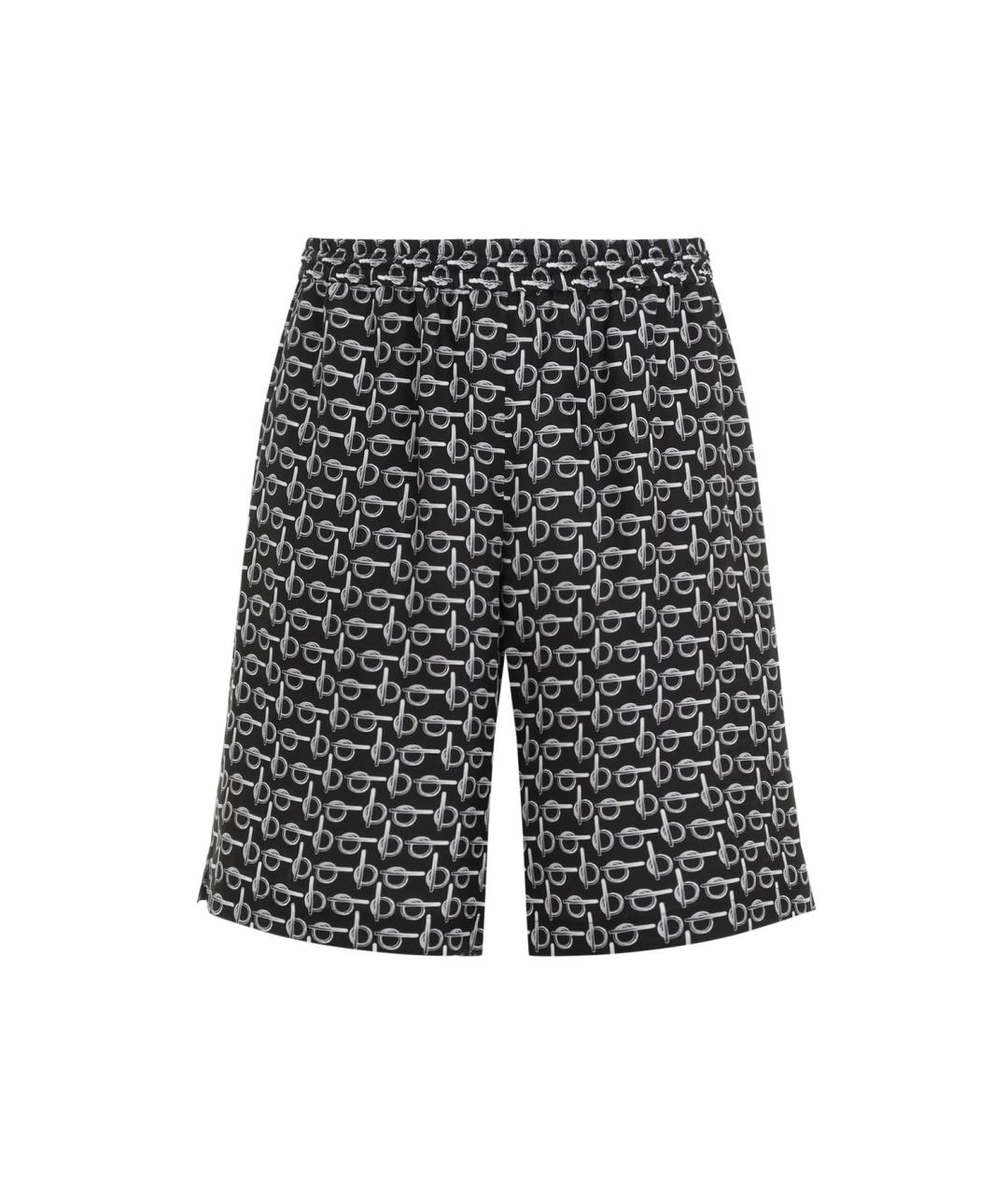 BURBERRY Черные шелковые шорты, фото 1