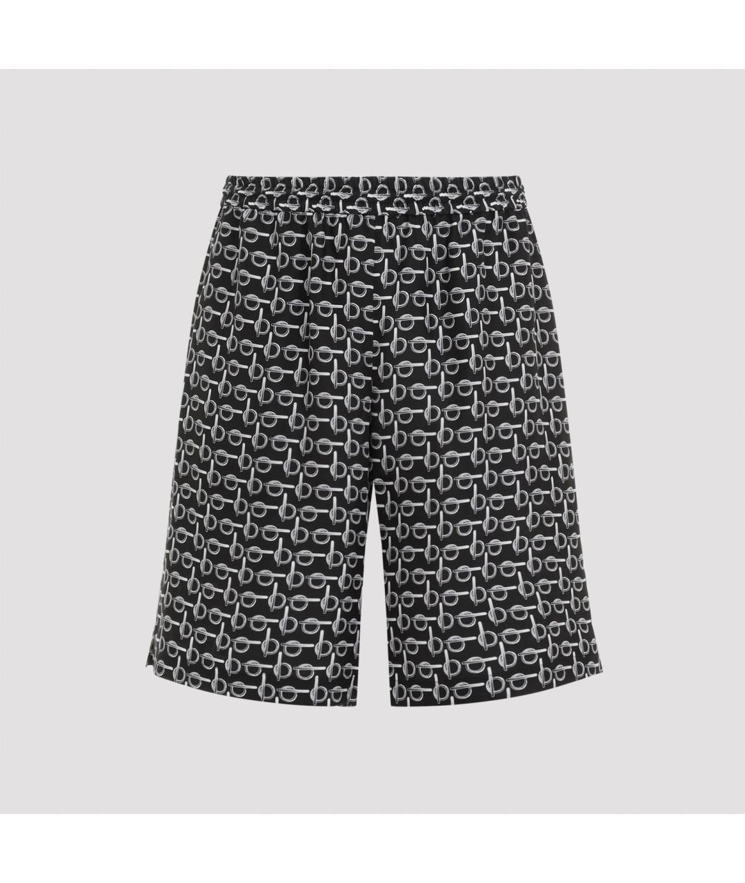 BURBERRY Черные шелковые шорты, фото 3