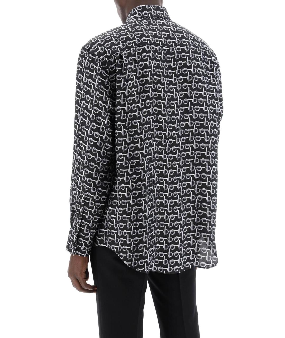 BURBERRY Серая шелковая рубашка, фото 3