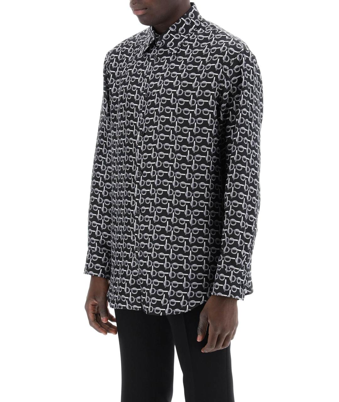 BURBERRY Серая шелковая рубашка, фото 4