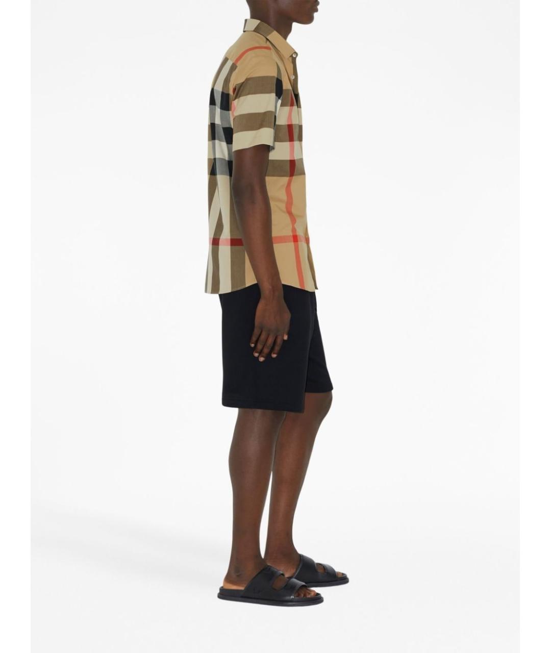 BURBERRY Бежевая хлопковая рубашка, фото 3