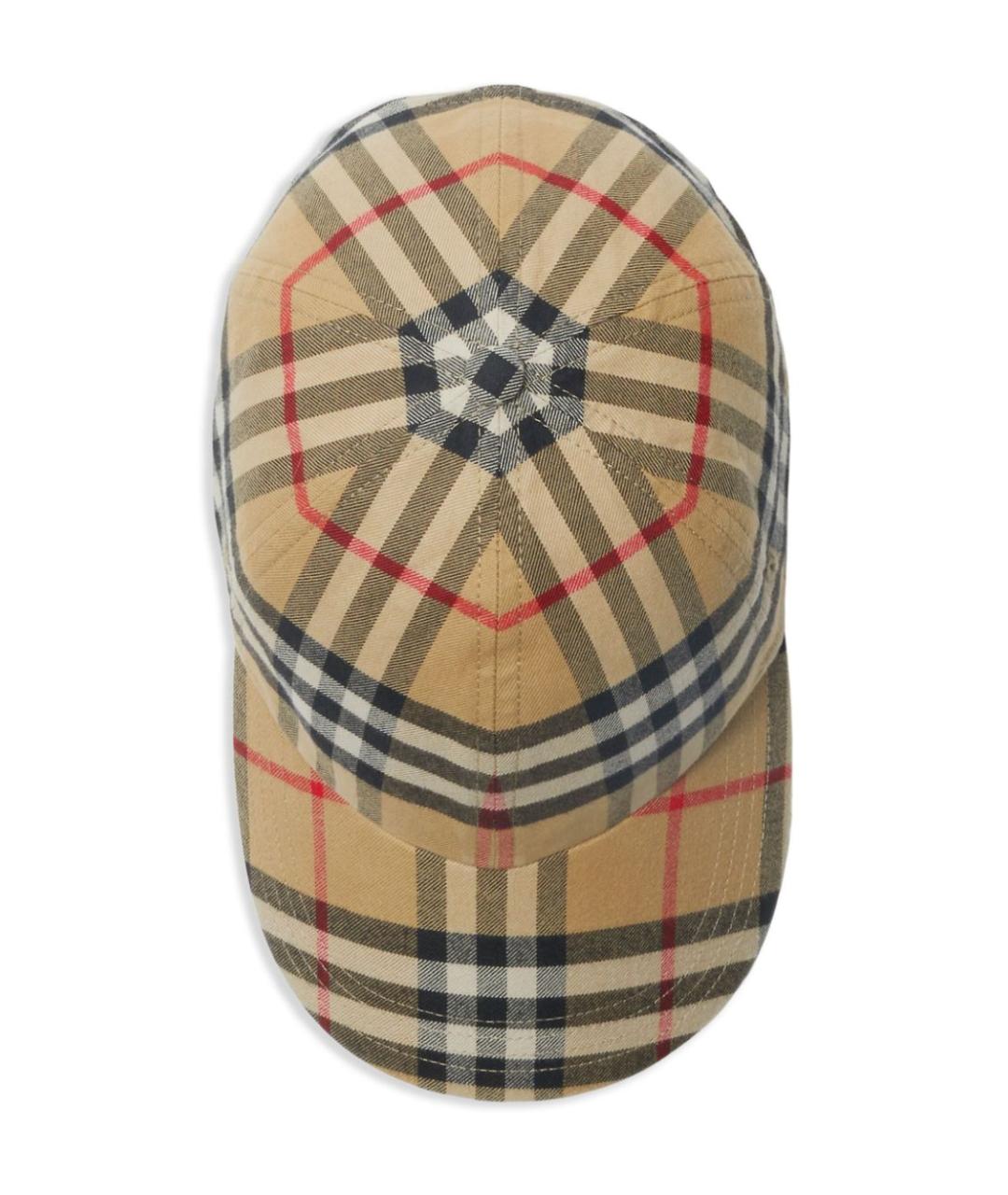 BURBERRY Бежевая хлопковая кепка, фото 3