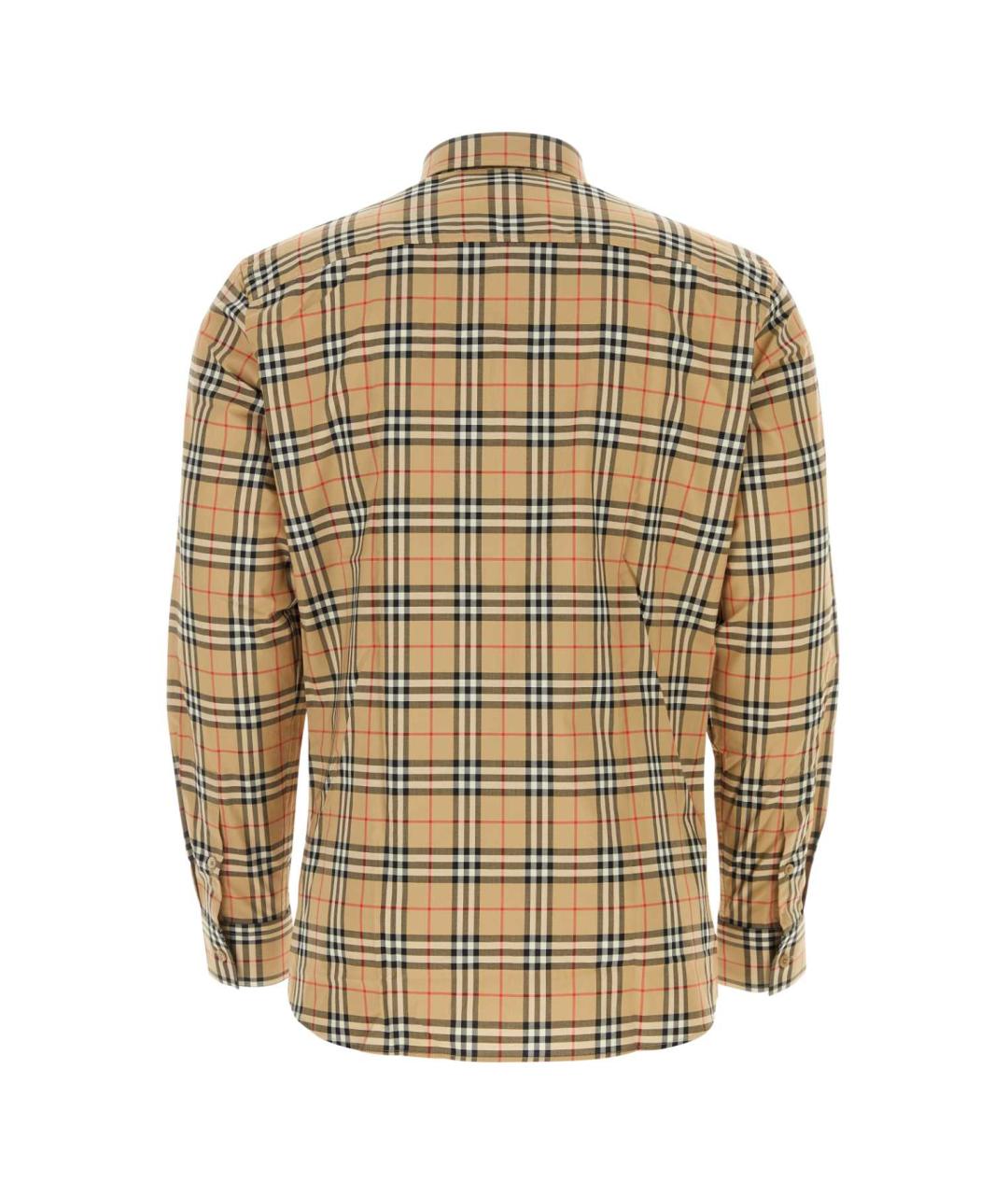 BURBERRY Бежевая хлопковая рубашка, фото 2
