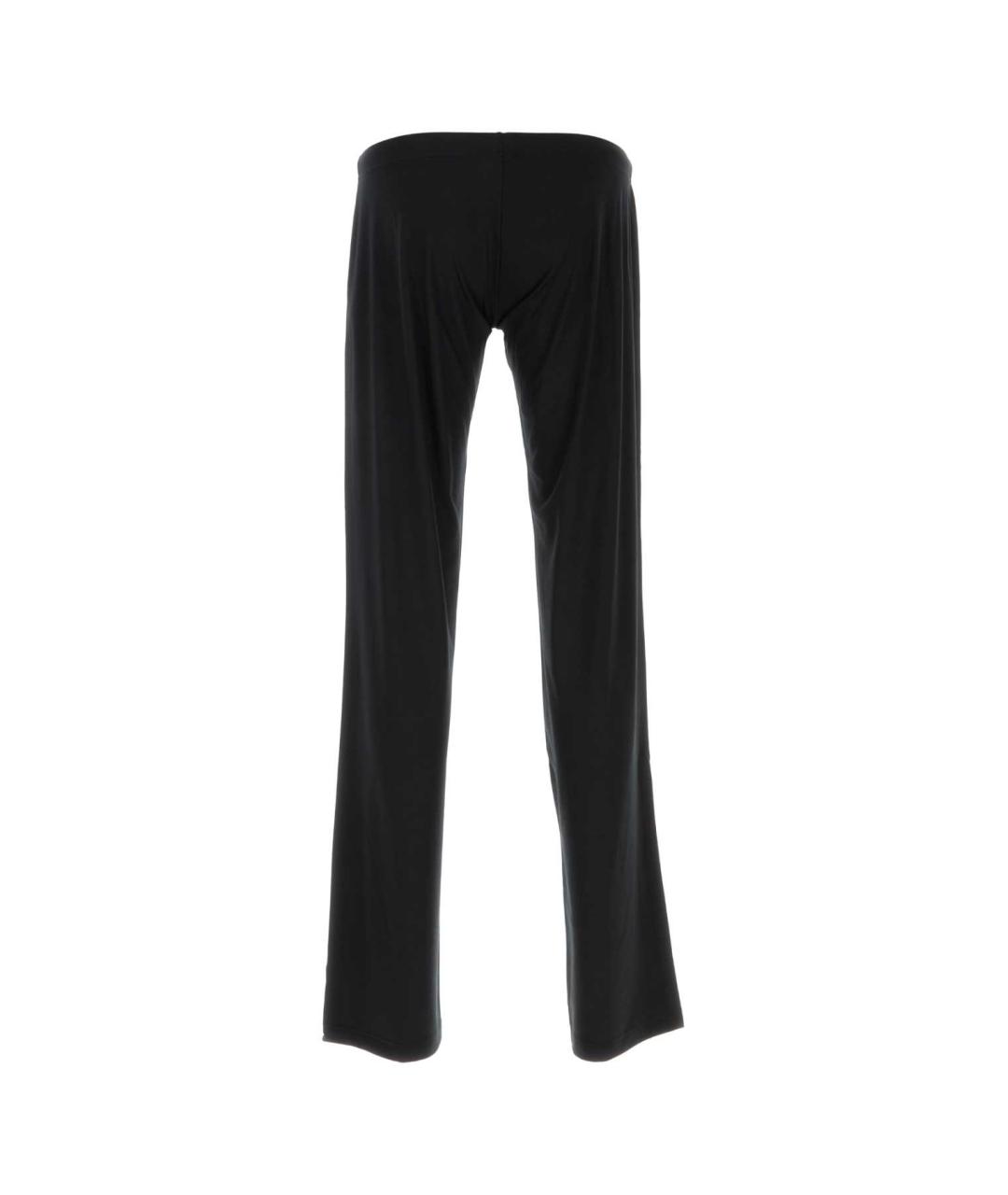 BALENCIAGA Черные вискозные прямые брюки, фото 2