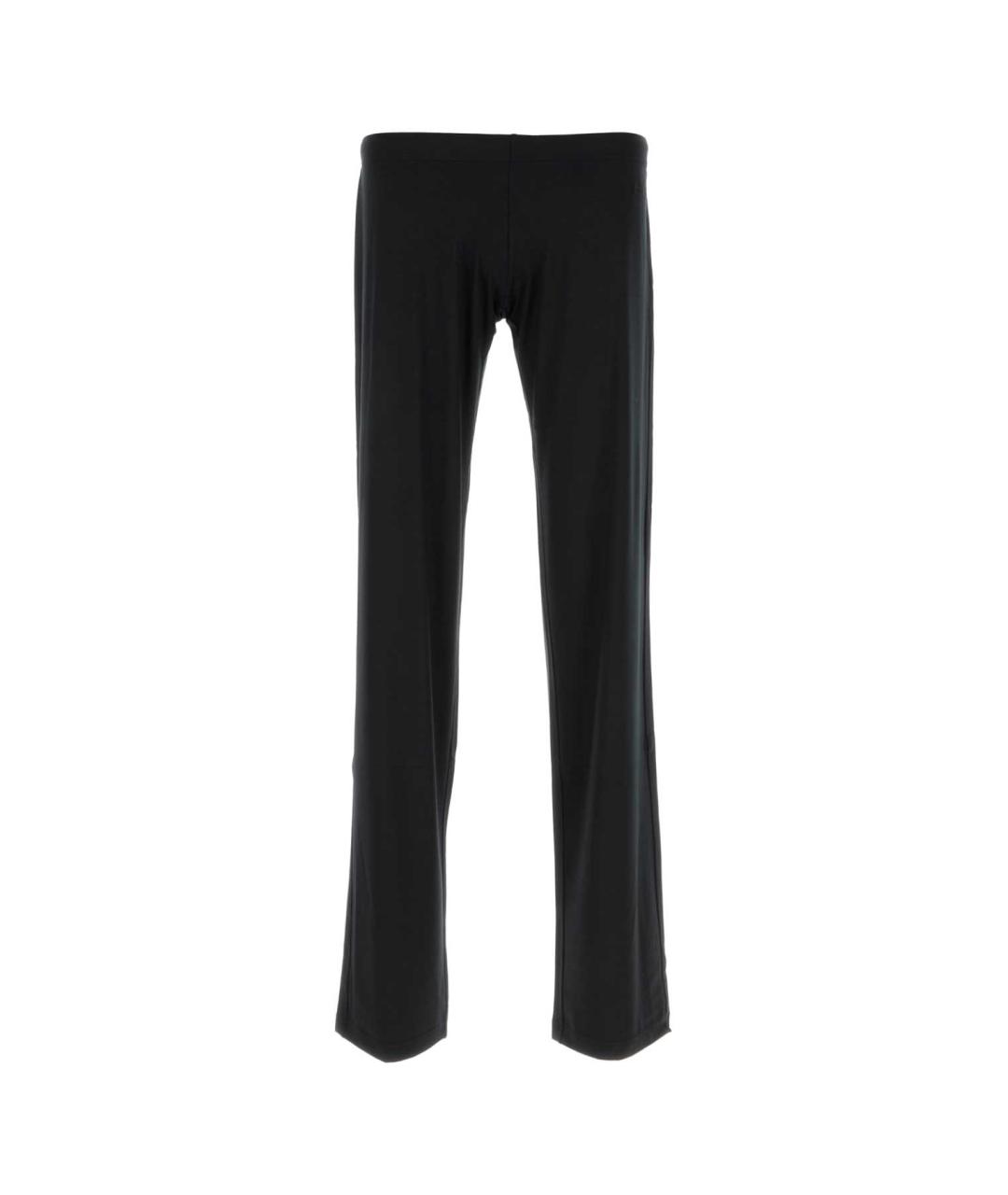 BALENCIAGA Черные вискозные прямые брюки, фото 1