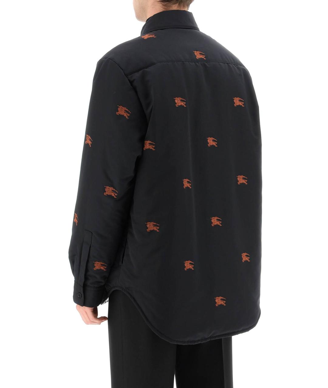 BURBERRY Черная полиэстеровая рубашка, фото 3