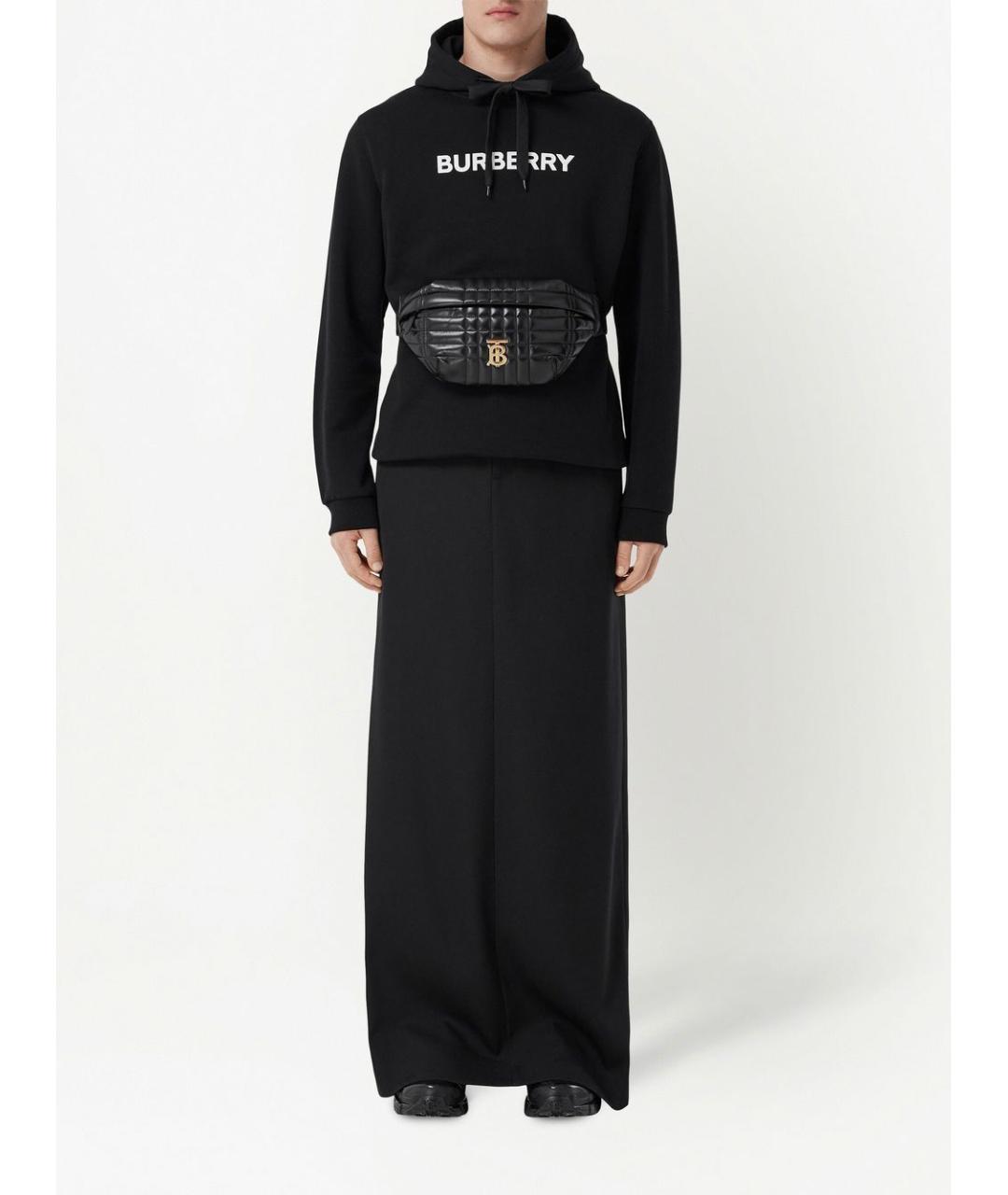 BURBERRY Черный хлопковый джемпер / свитер, фото 2