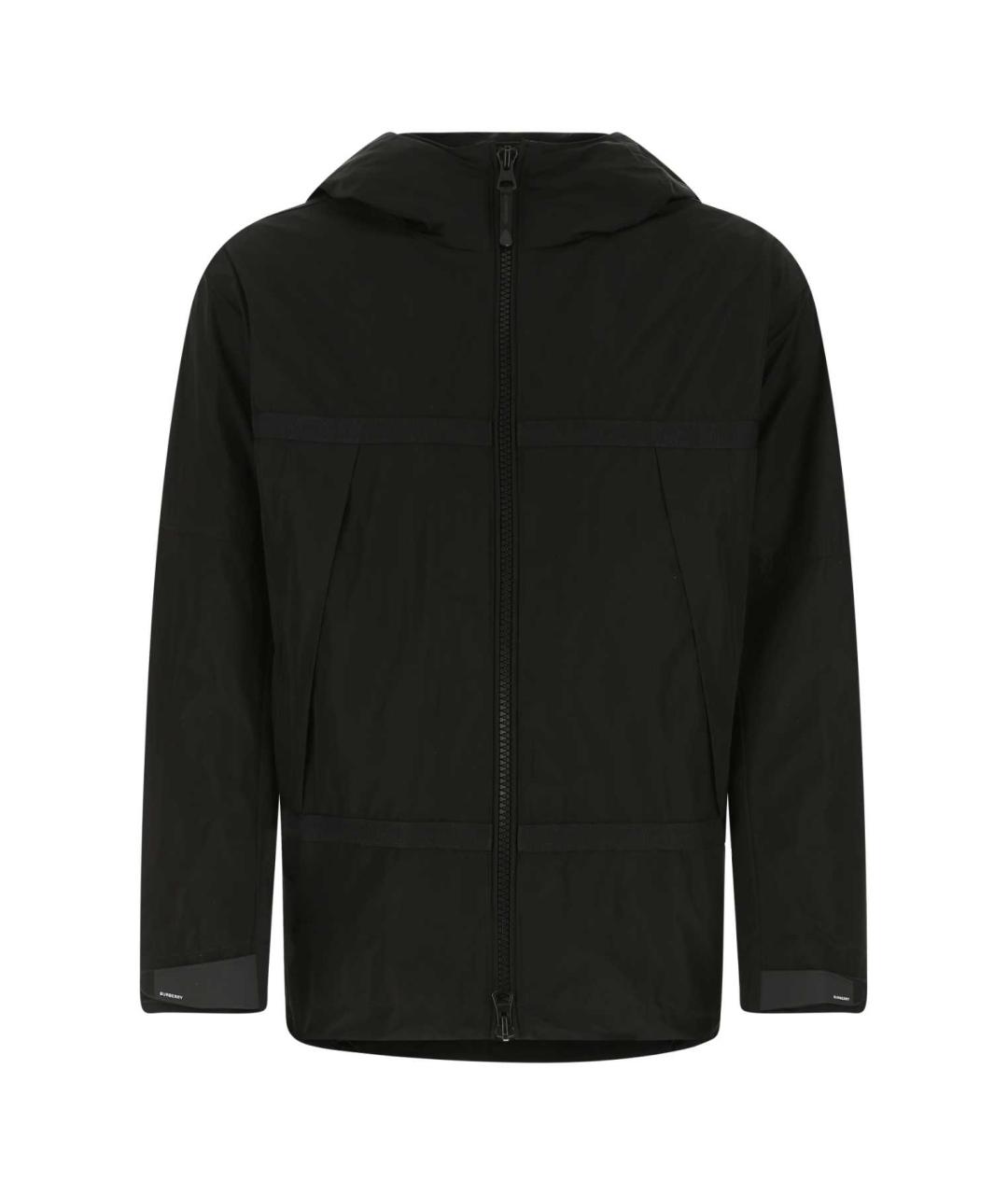 BURBERRY Темно-синяя полиэстеровая куртка, фото 1