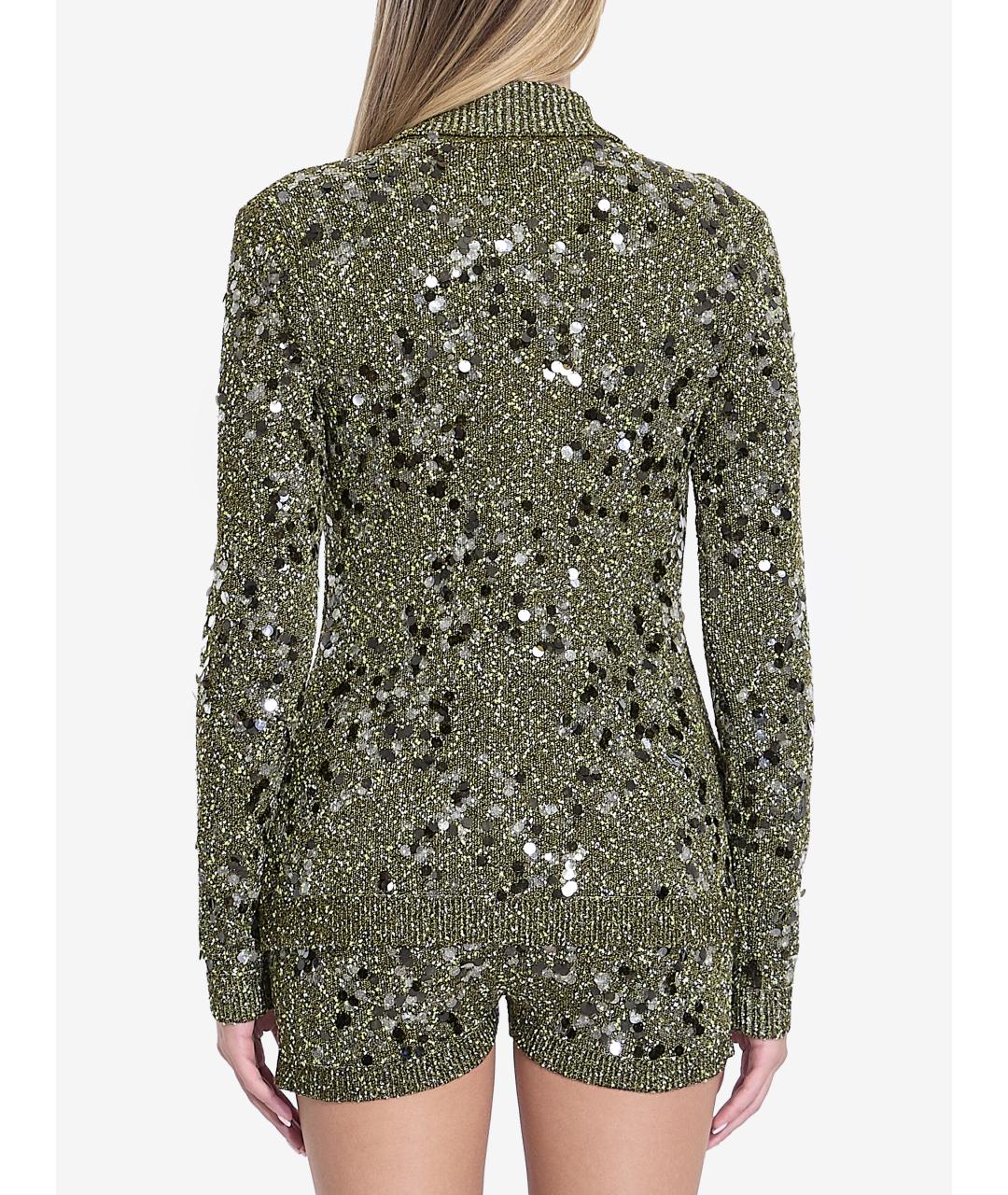 GUCCI Зеленый вискозный кардиган, фото 4