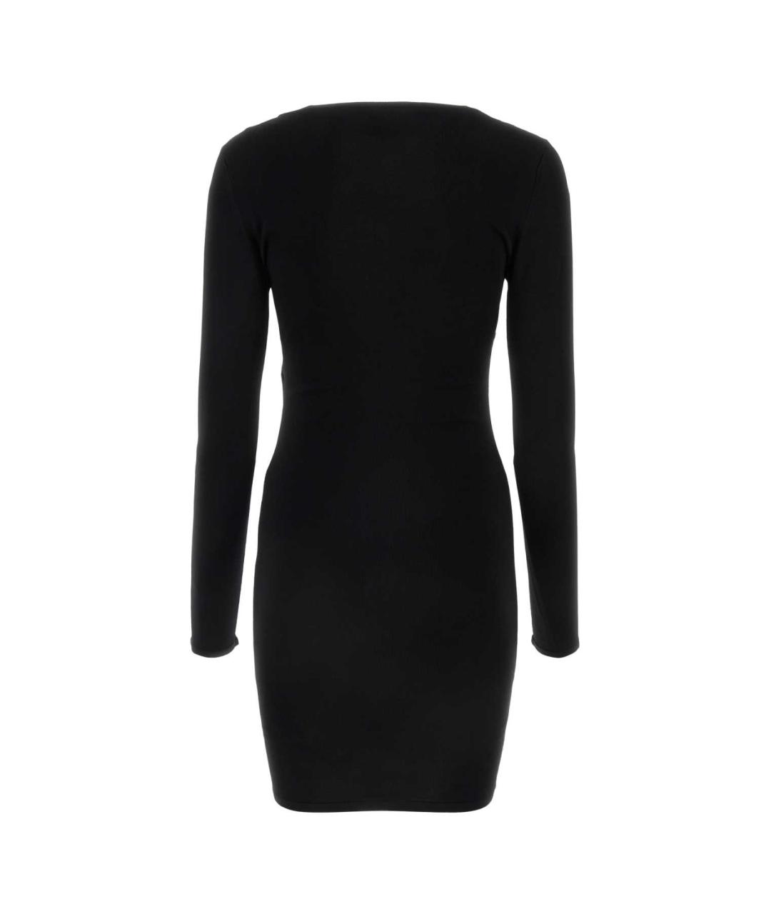SAINT LAURENT Черное вискозное повседневное платье, фото 2