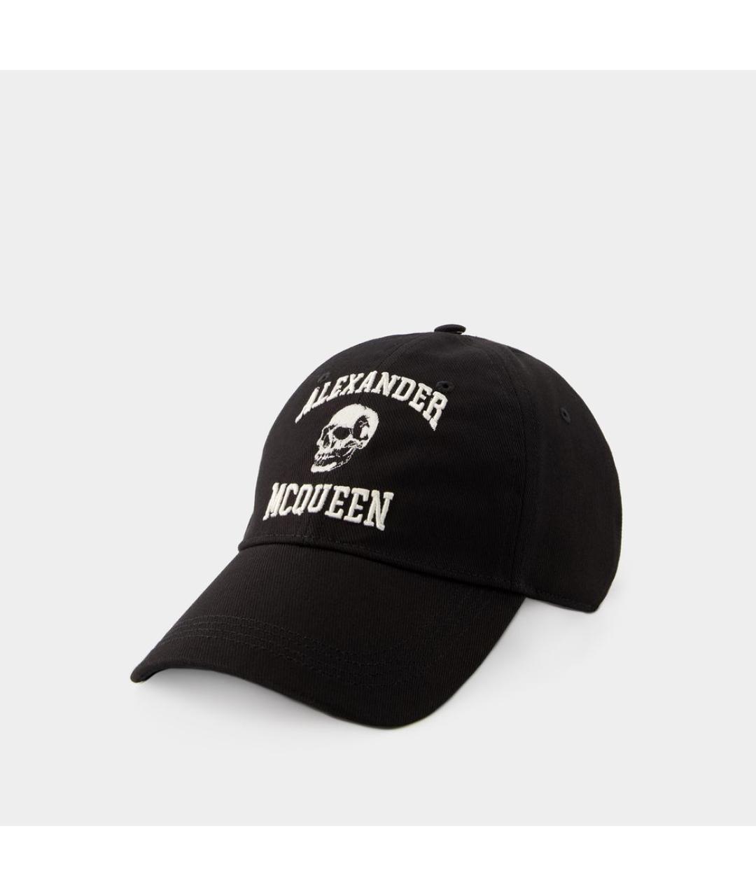 ALEXANDER MCQUEEN Черная хлопковая кепка, фото 5