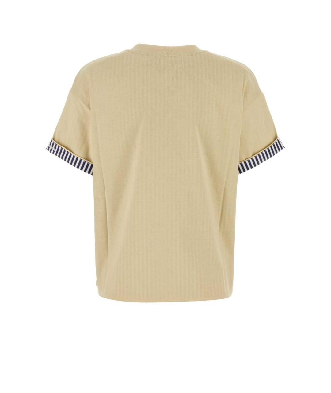 BOTTEGA VENETA Желтая хлопковая футболка, фото 2