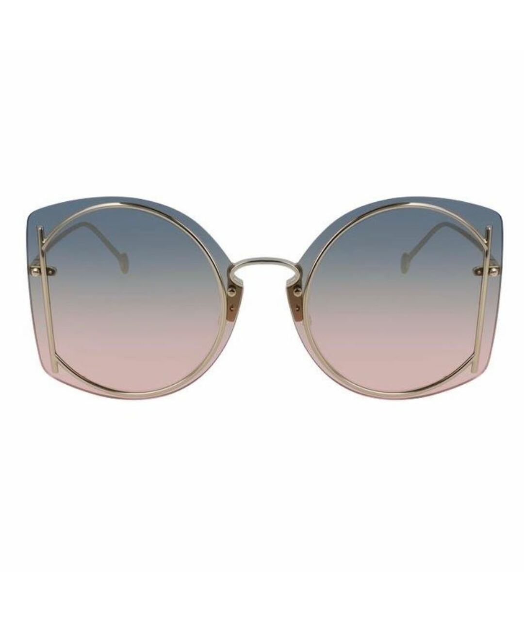 FERRAGAMO Мульти металлические солнцезащитные очки, фото 1