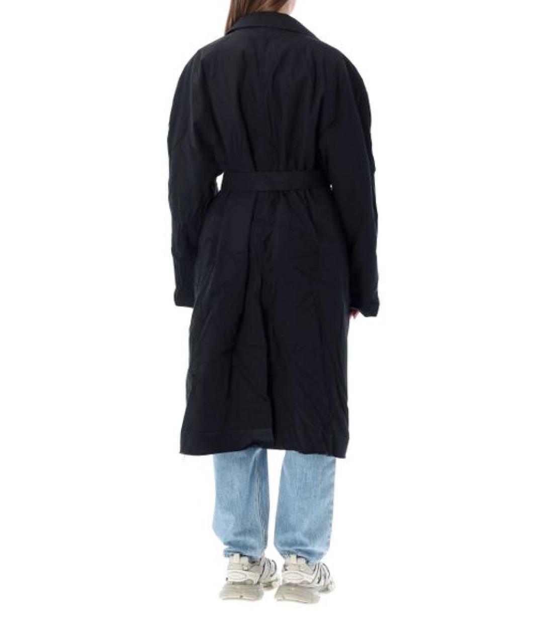 BALENCIAGA Темно-синее хлопковое пальто, фото 4