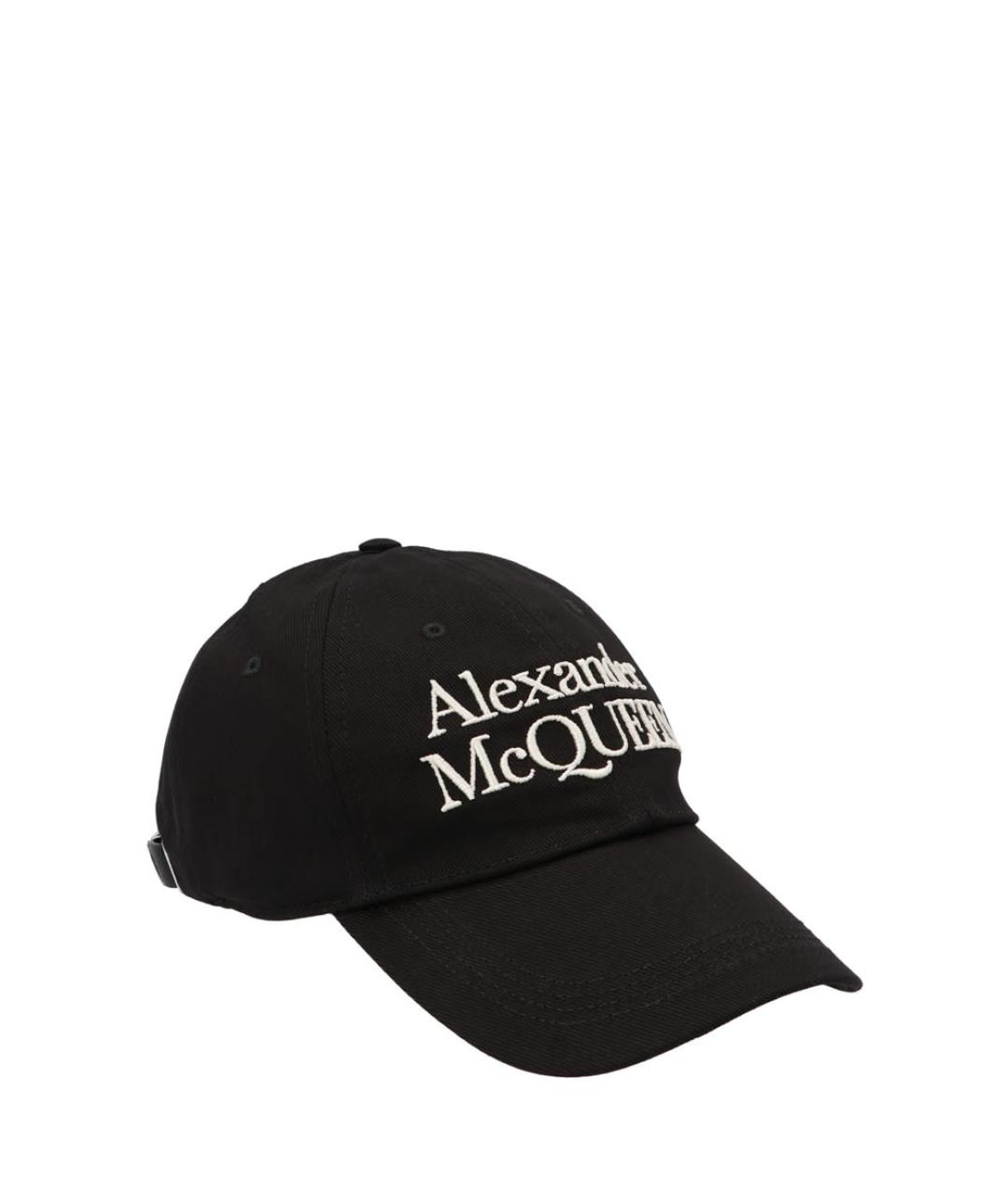 ALEXANDER MCQUEEN Черная хлопковая кепка, фото 2