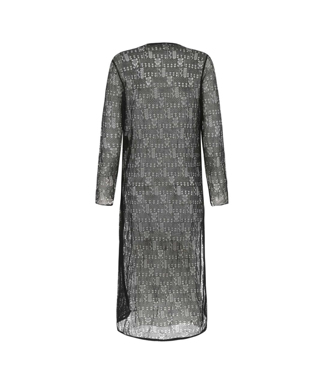 SAINT LAURENT Черное шерстяное платье, фото 2