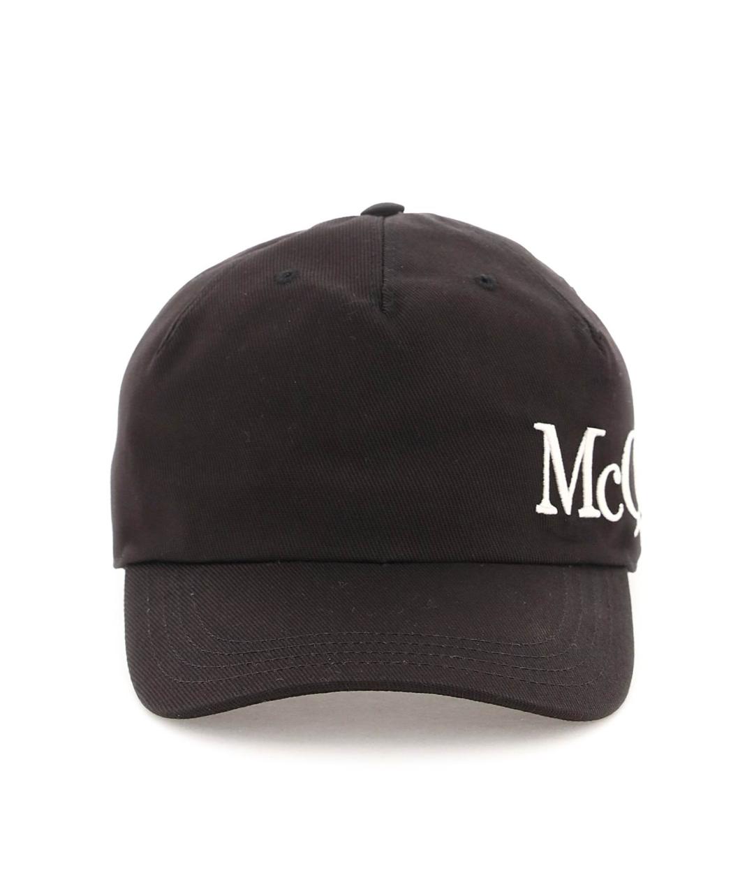 ALEXANDER MCQUEEN Черная хлопковая кепка, фото 2