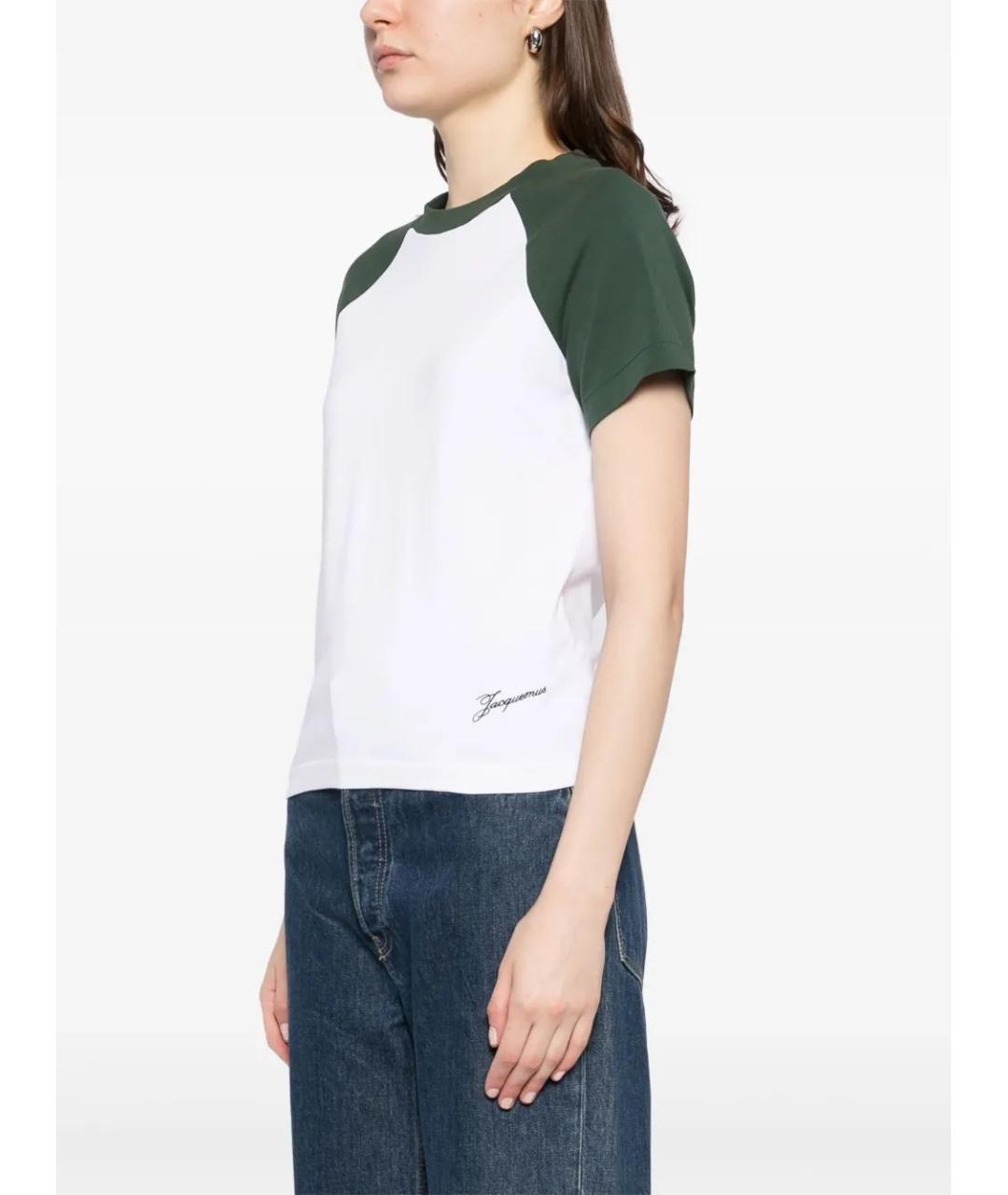JACQUEMUS Мульти хлопковая футболка, фото 4