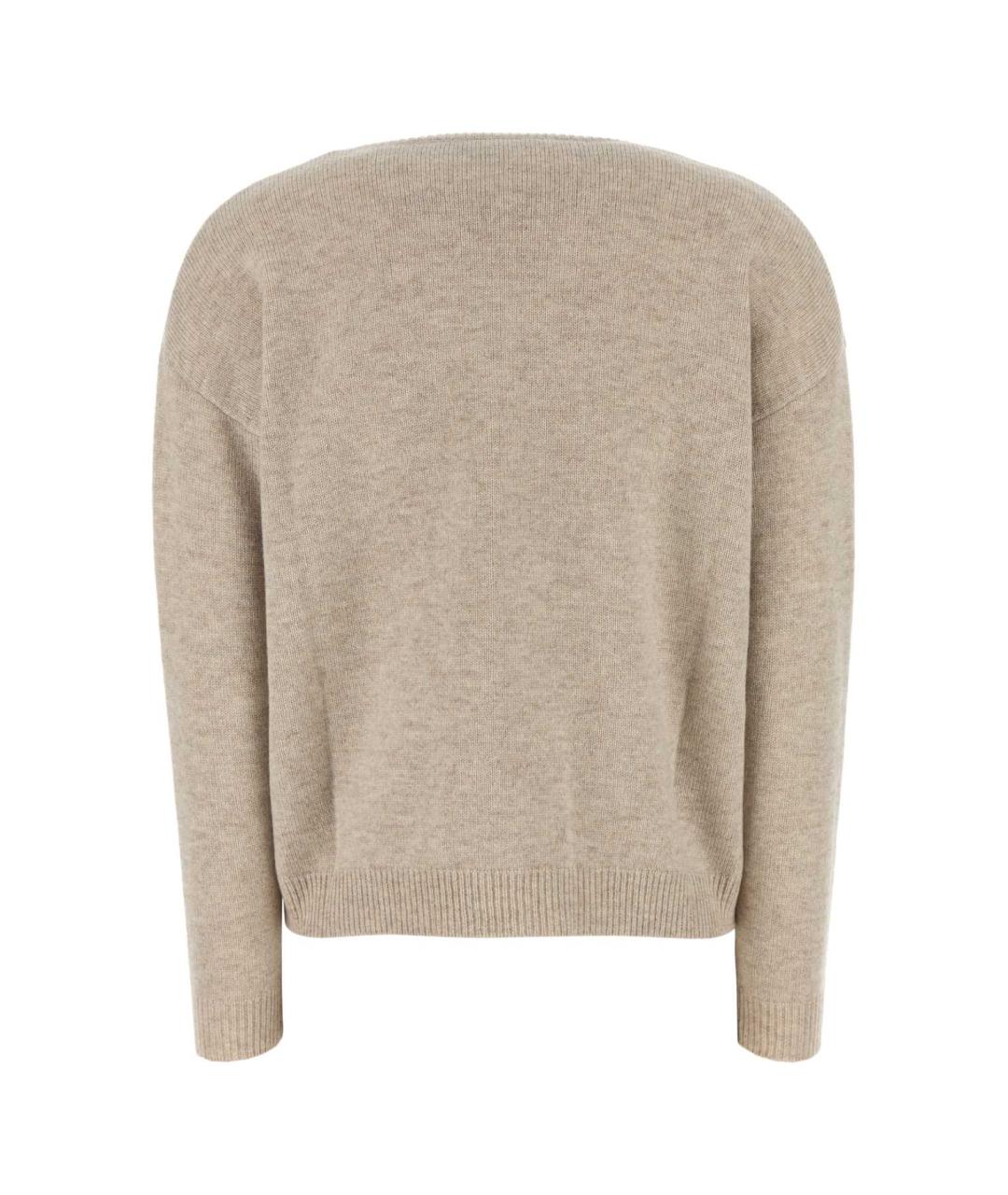 MAX MARA Бежевый кашемировый джемпер / свитер, фото 2