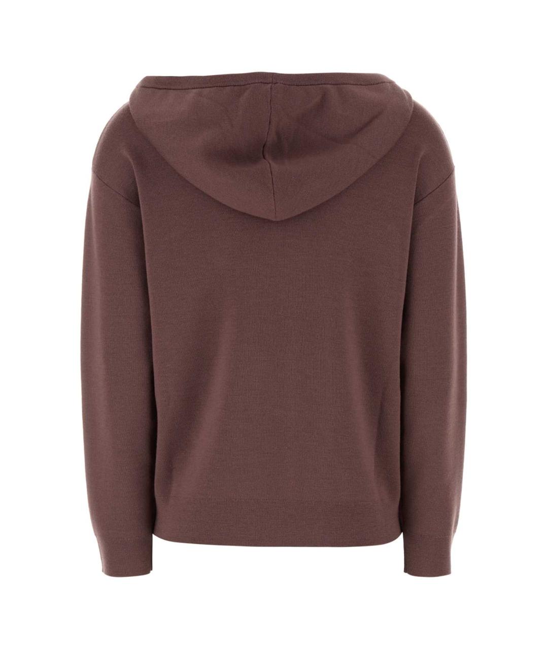 MAX MARA Коричневый шерстяной джемпер / свитер, фото 2