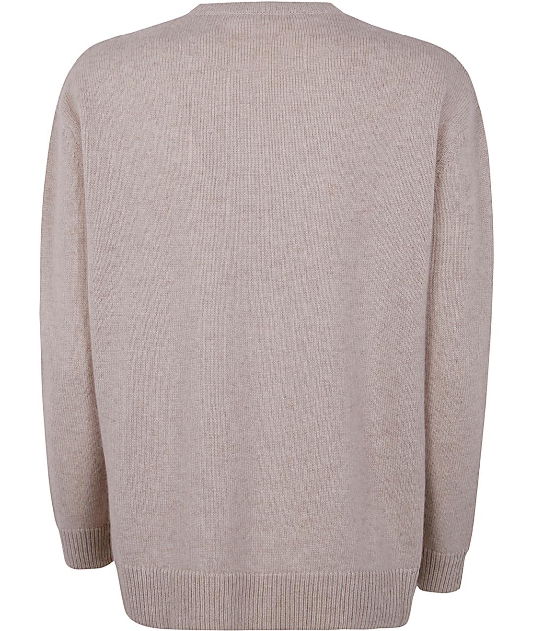 MAX MARA Бежевый кашемировый джемпер / свитер, фото 2