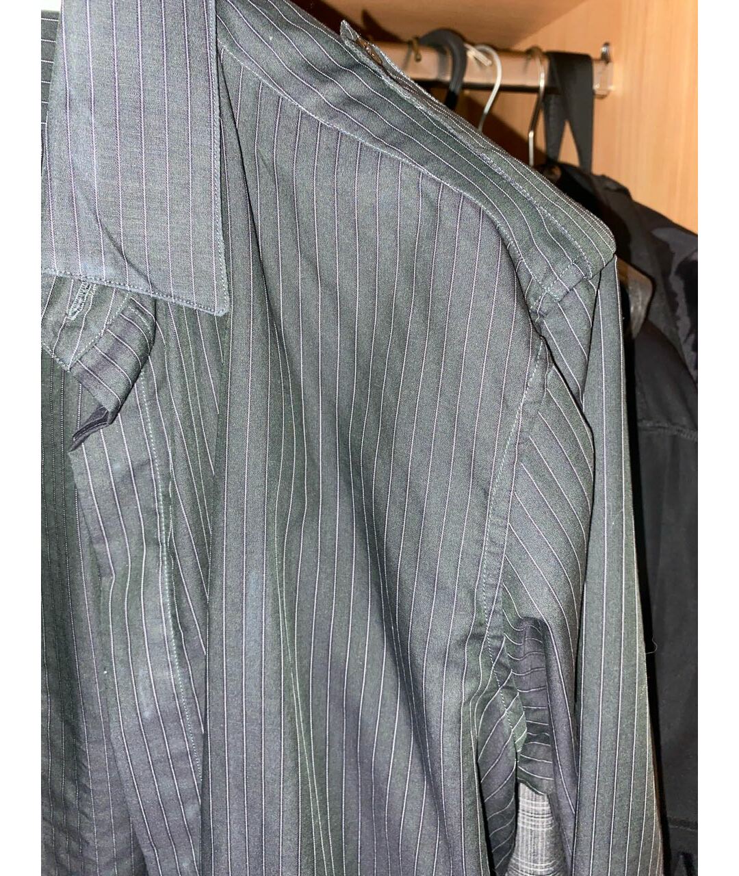 BURBERRY Антрацитовая хлопковая классическая рубашка, фото 3