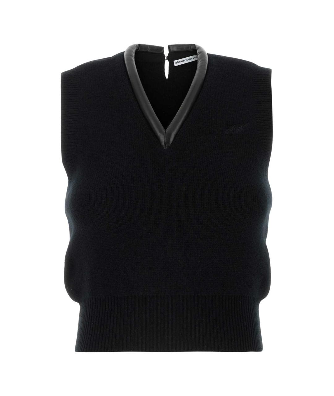 ALEXANDER WANG Черная кашемировая жилетка, фото 1