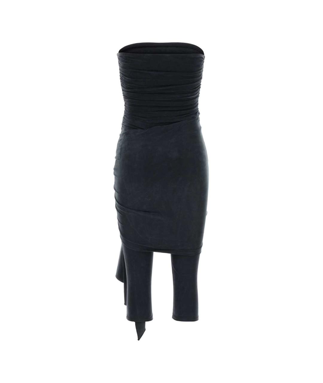 ALEXANDER WANG Антрацитовый синтетический комбинезон, фото 2