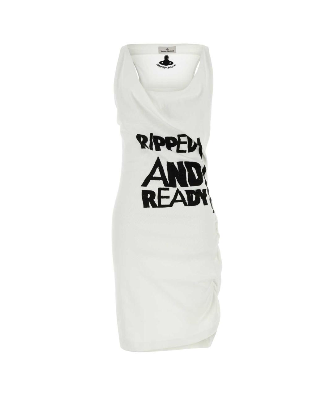 VIVIENNE WESTWOOD Белое хлопковое повседневное платье, фото 1