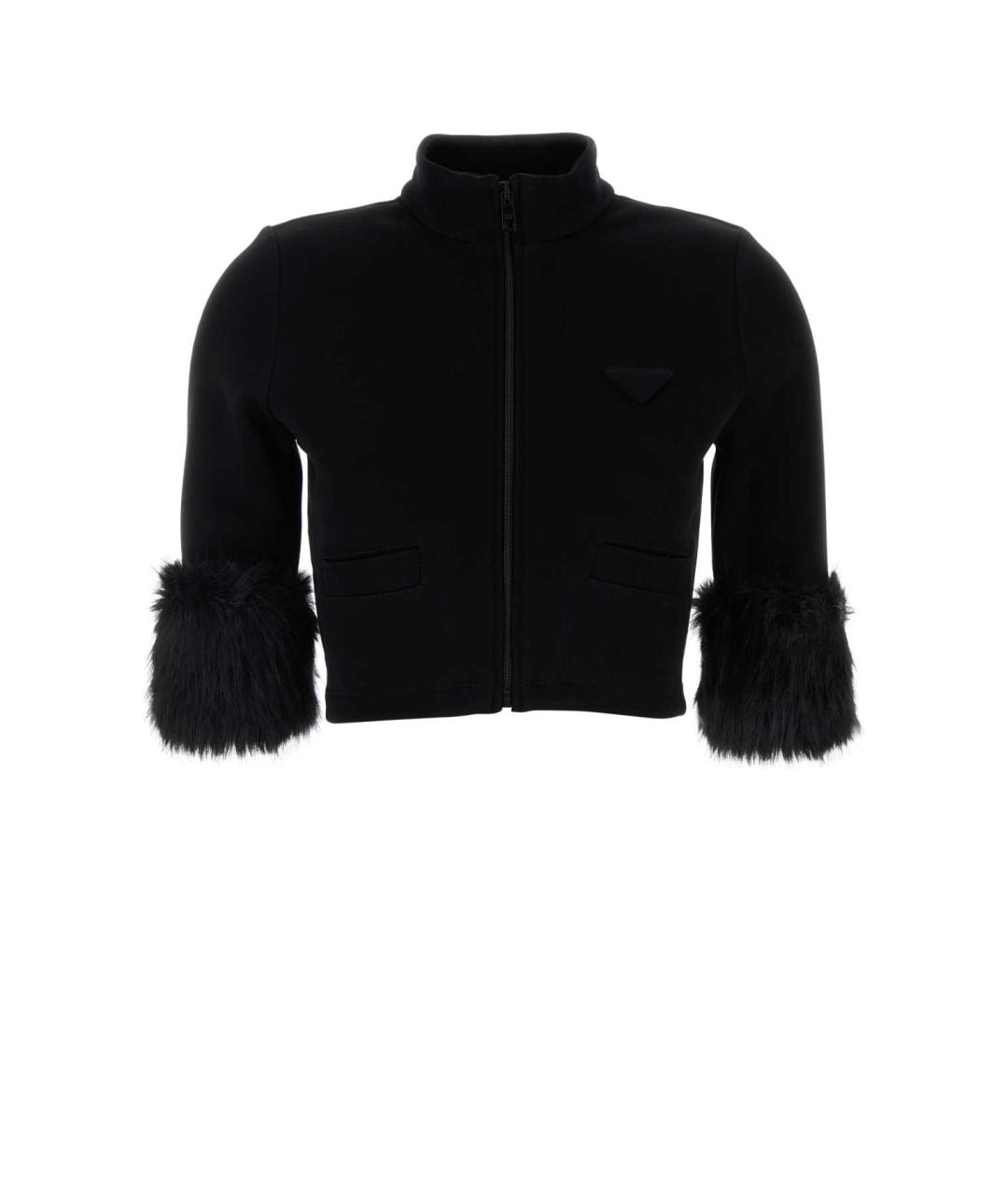 PRADA Черная хлопковая куртка, фото 1