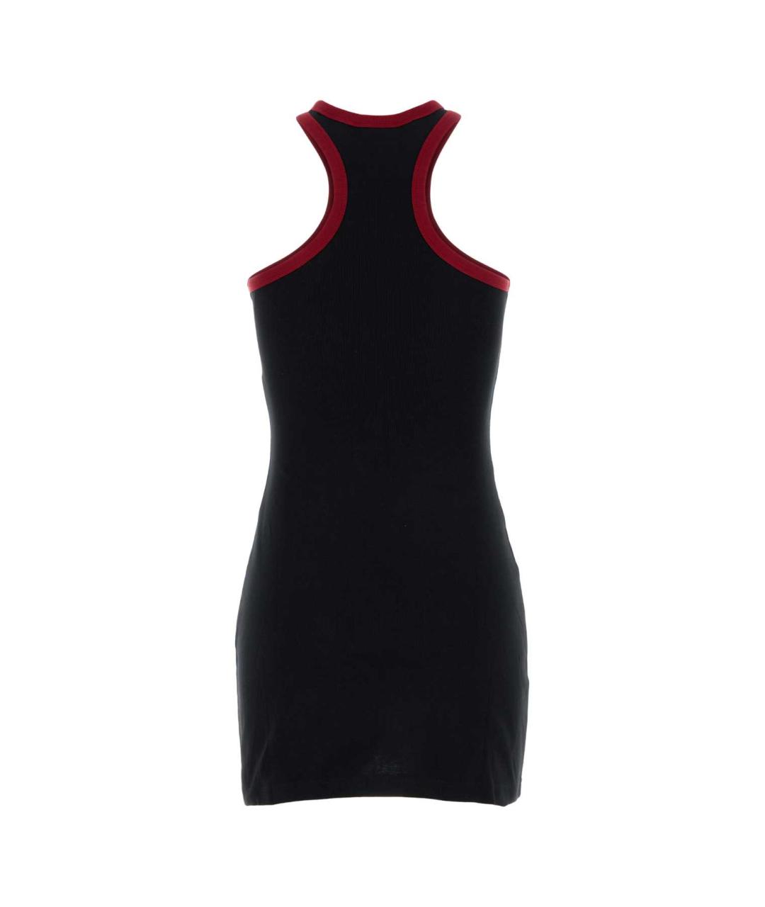 COURREGES Черное хлопковое повседневное платье, фото 2