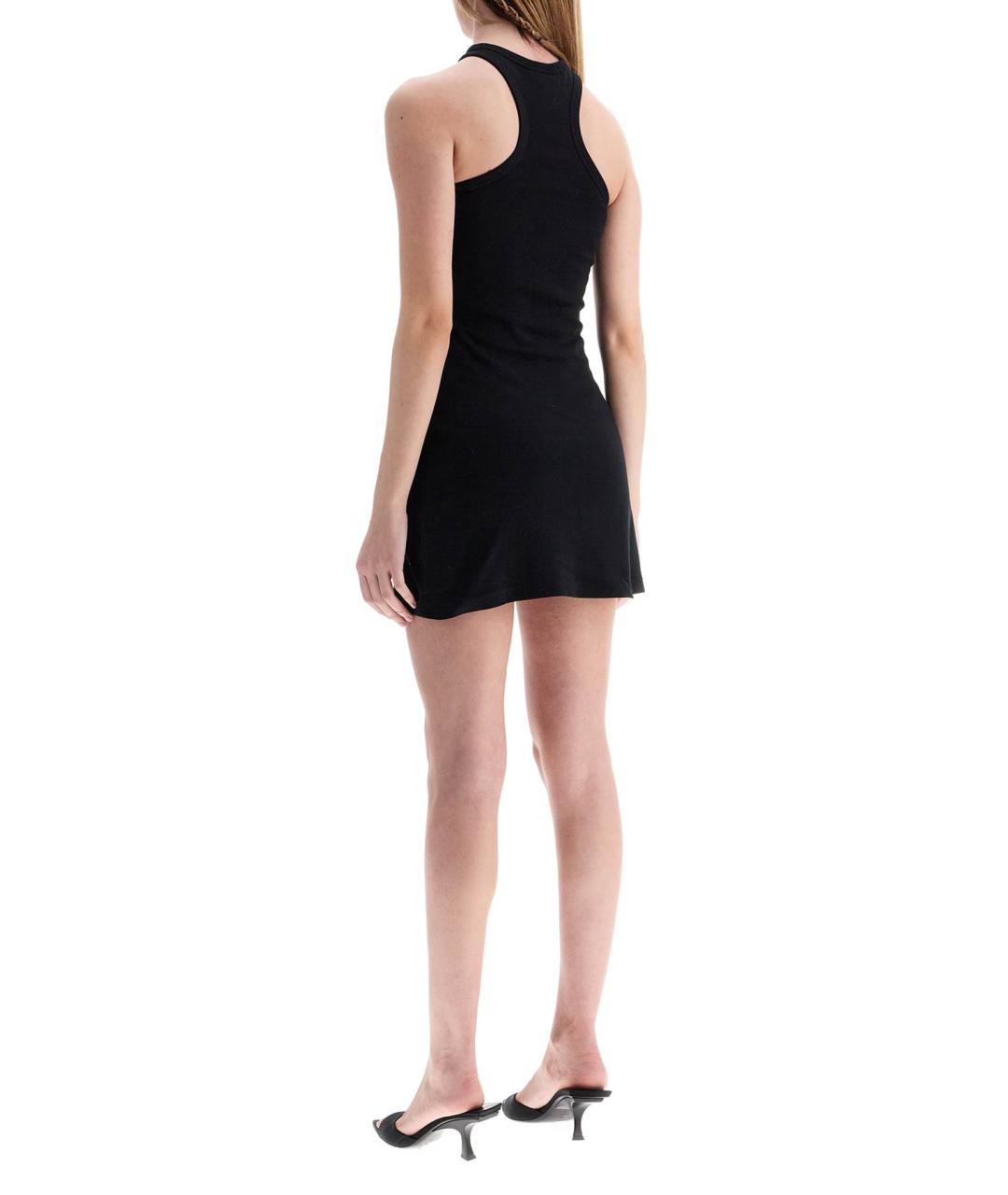 COURREGES Черное хлопковое повседневное платье, фото 3