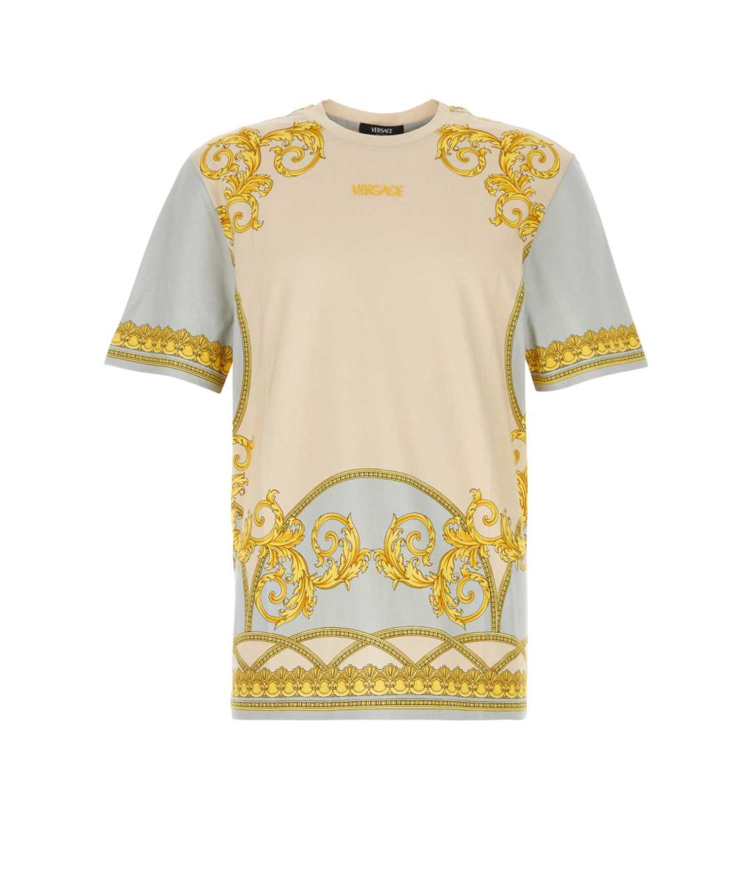 VERSACE Мульти хлопковая футболка, фото 1