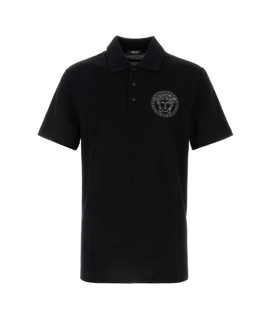 VERSACE Черная хлопковая футболка, фото 1