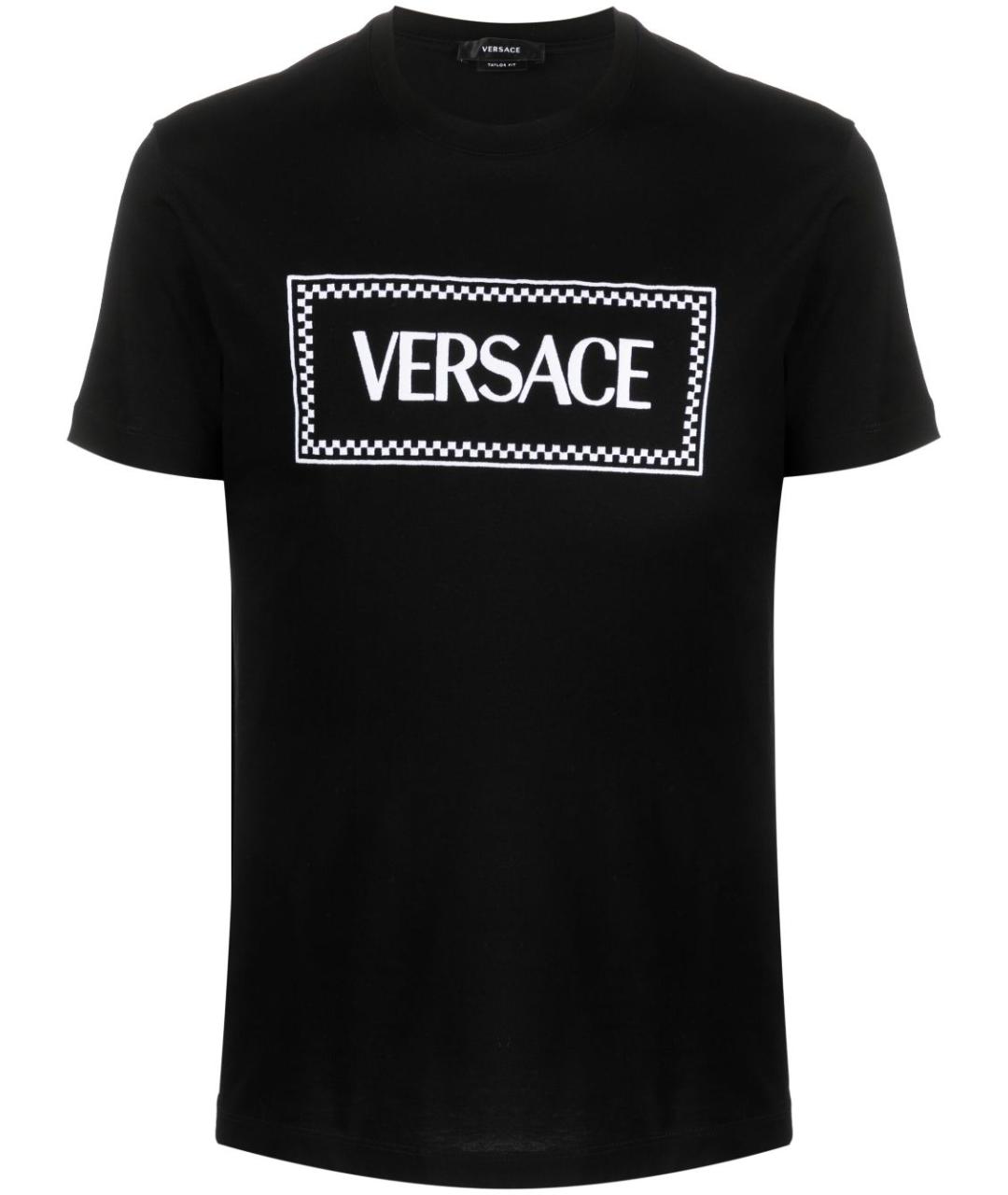 VERSACE Черная хлопковая футболка, фото 1