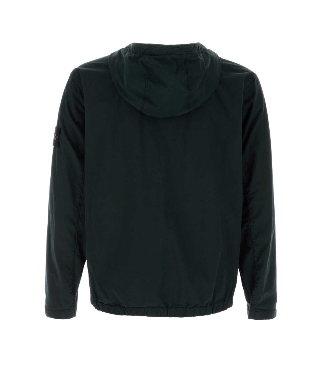 STONE ISLAND Черная хлопковая куртка, фото 2