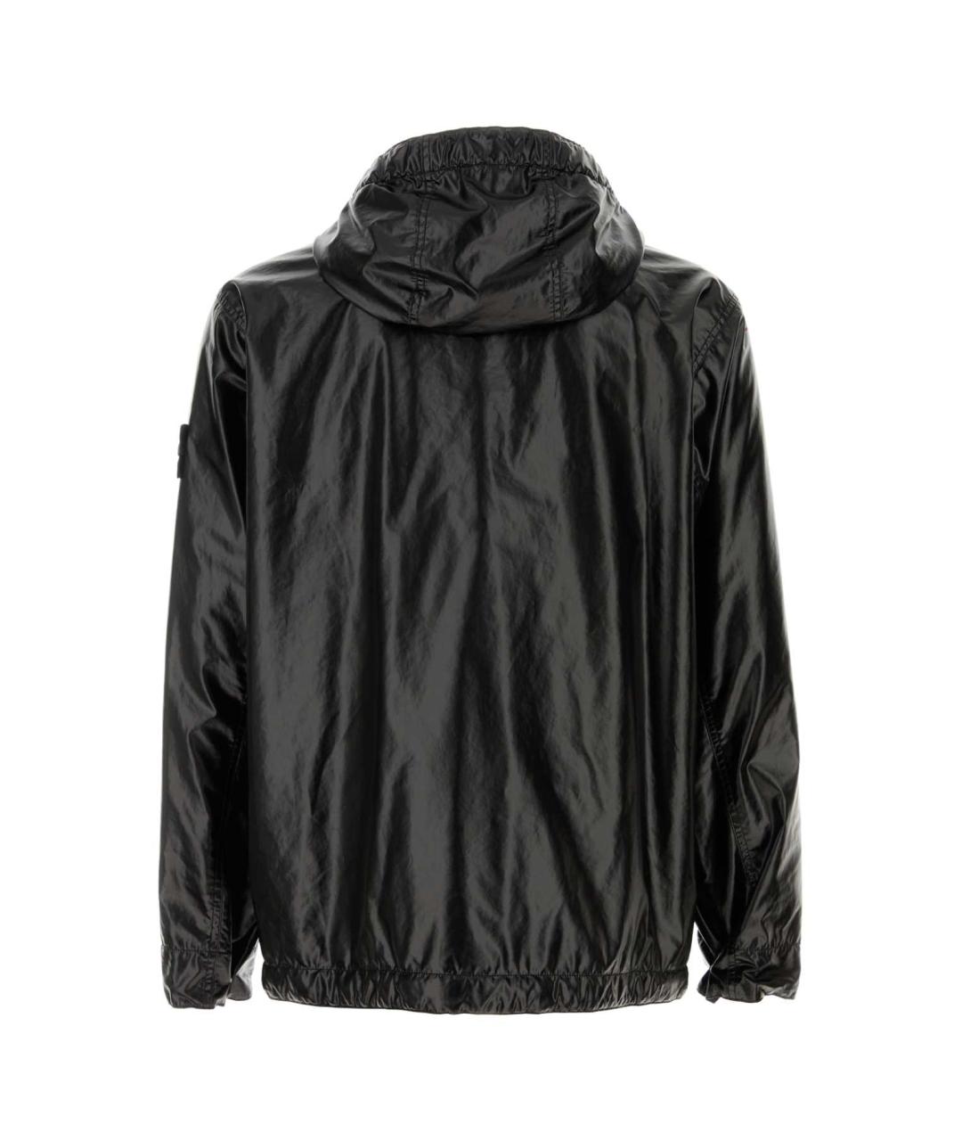 STONE ISLAND Черная хлопковая куртка, фото 2