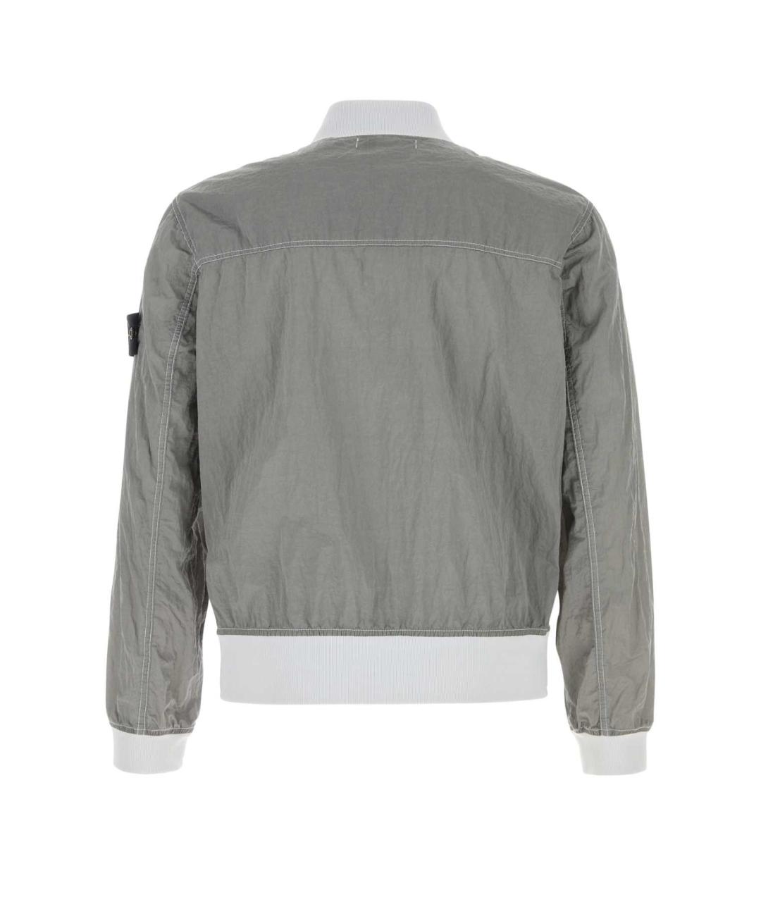 STONE ISLAND Серая полиамидовая куртка, фото 2