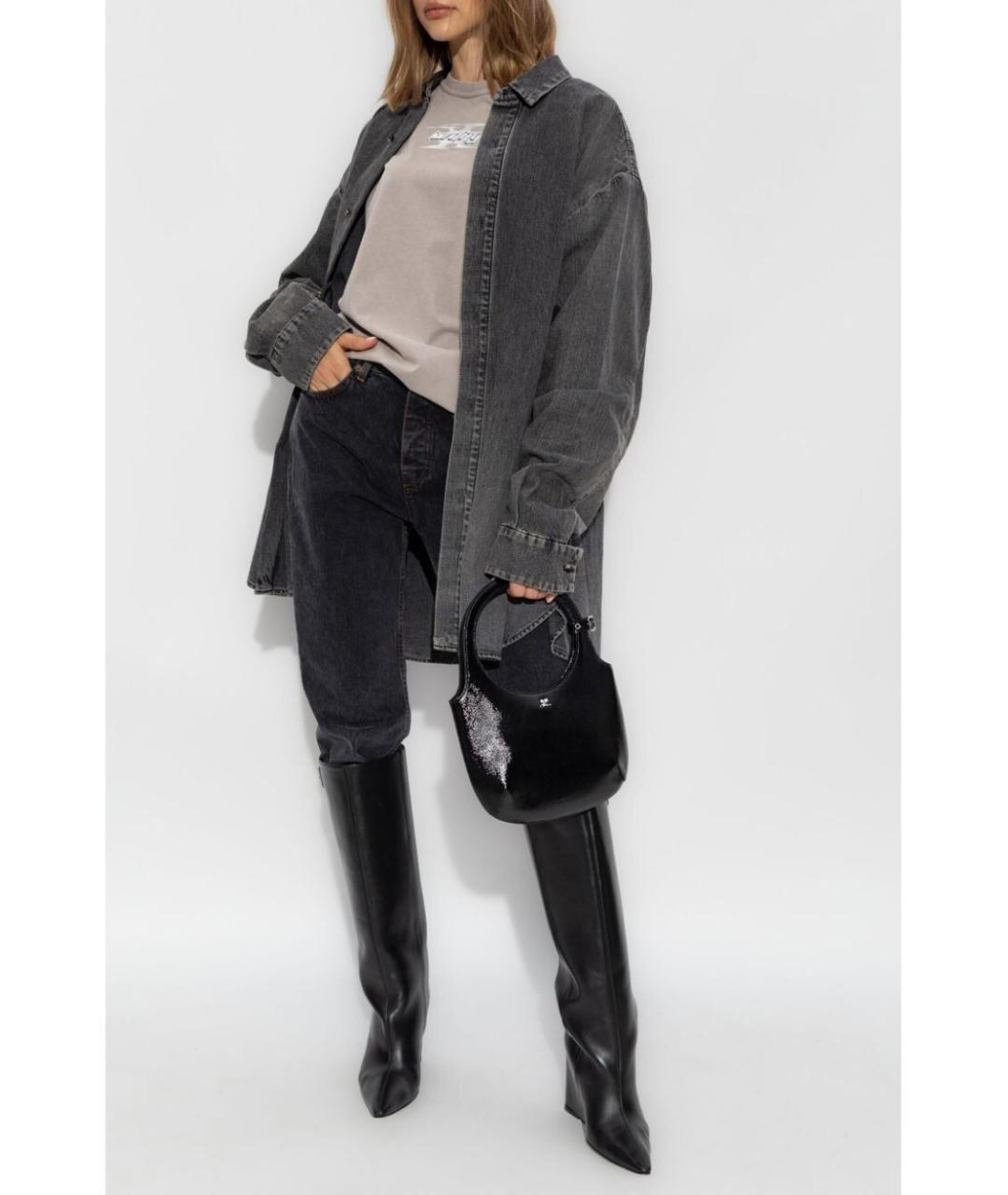 T BY ALEXANDER WANG Бежевая хлопковая футболка, фото 3
