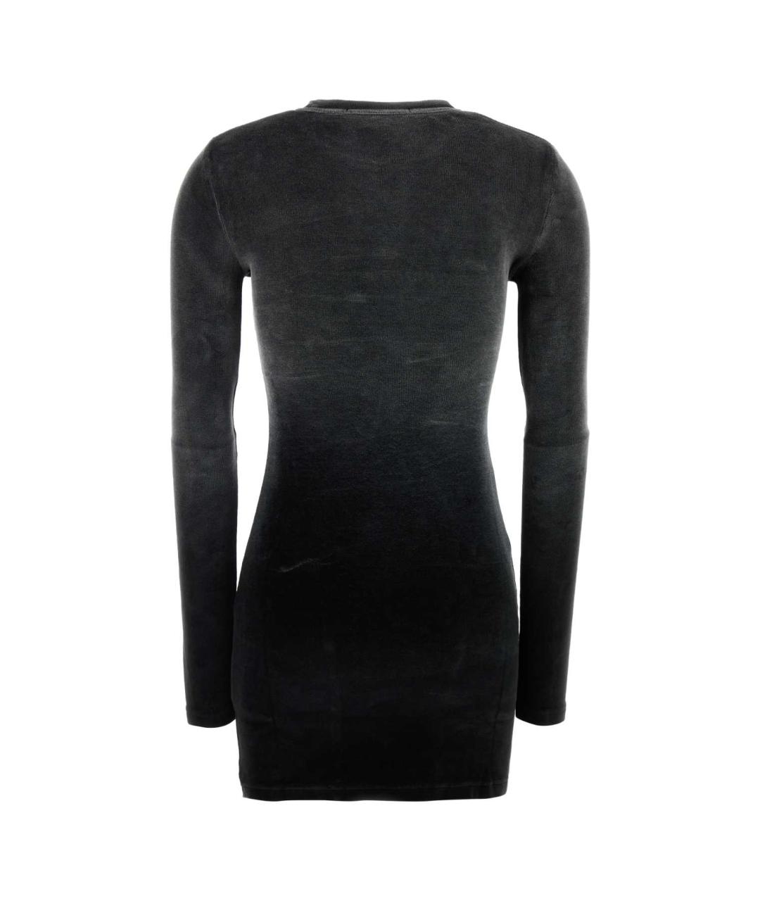 T BY ALEXANDER WANG Черное полиэстеровое повседневное платье, фото 2