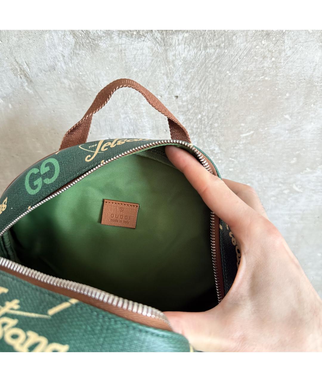 GUCCI Зеленый рюкзак, фото 6