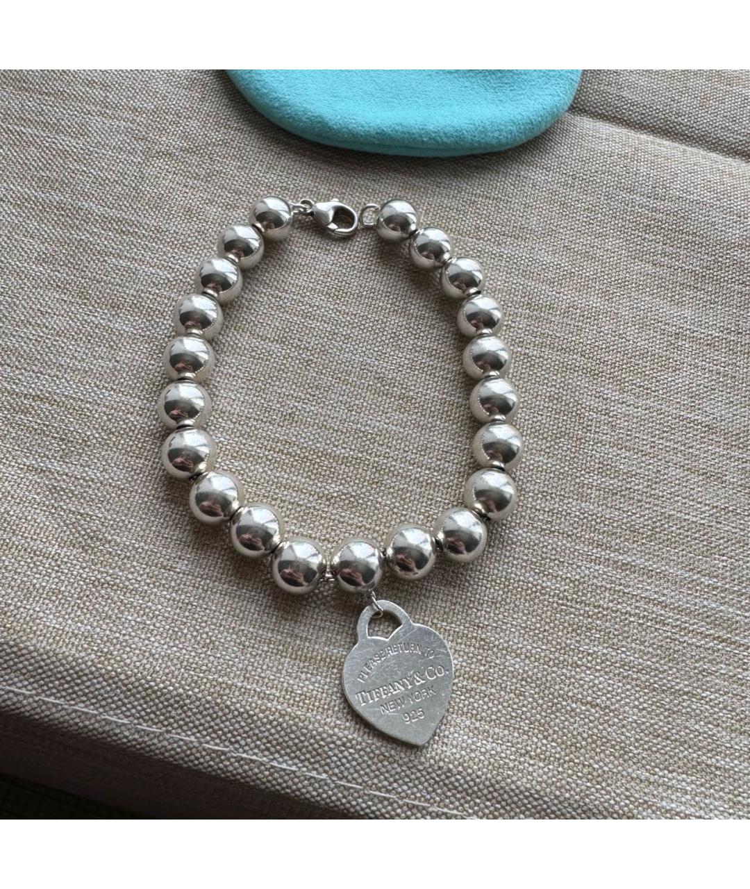 TIFFANY&CO Серебрянный серебряный браслет, фото 6