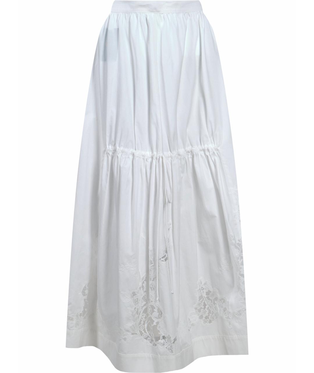 ERMANNO SCERVINO Белая хлопковая юбка макси, фото 1